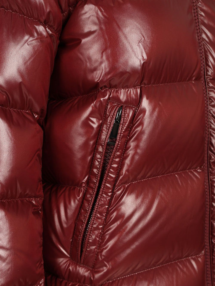Moncler Maire Short Down Jacket With Hood Giacche - Bordeaux | 75249126dff89915c79c4029b7002073af76e76f