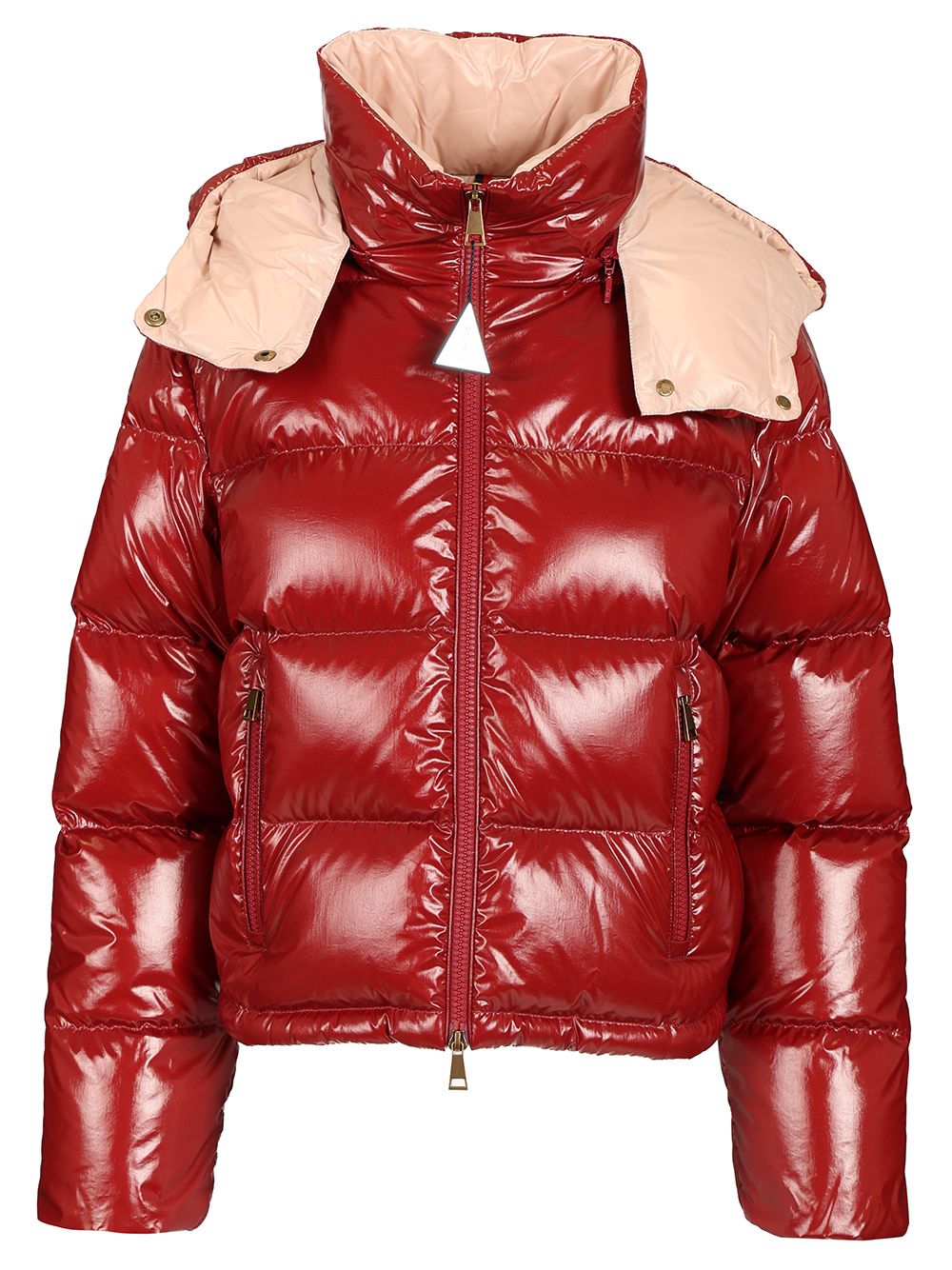 Moncler Niveole Short Nylon Down Jacket Giacche - Rosso | 38929b1a771f30f3fb39a451c744110a73981dbf