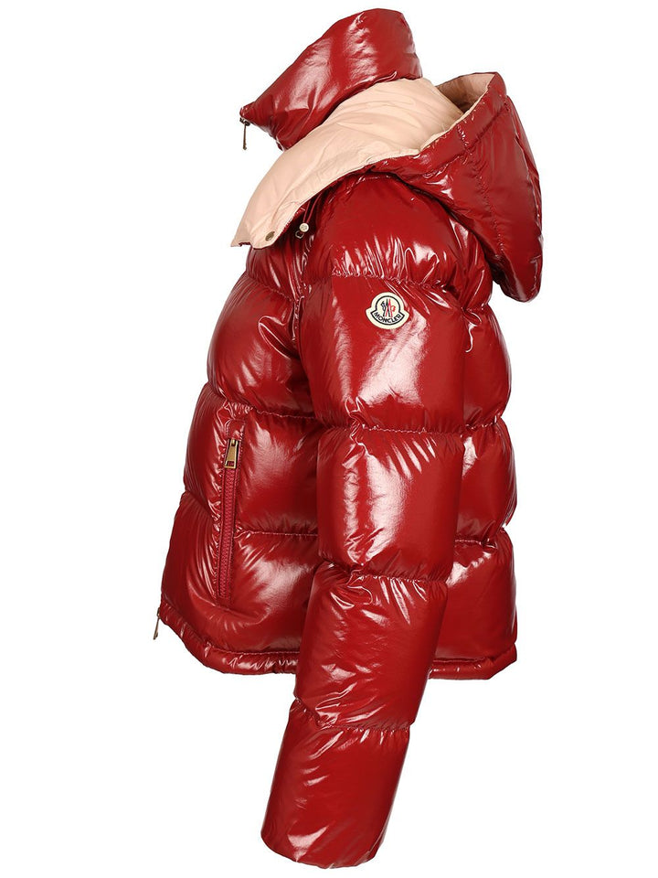 Moncler Niveole Short Nylon Down Jacket Giacche - Rosso | f05d04f40c8b361846cac9d7efa00765195b501b