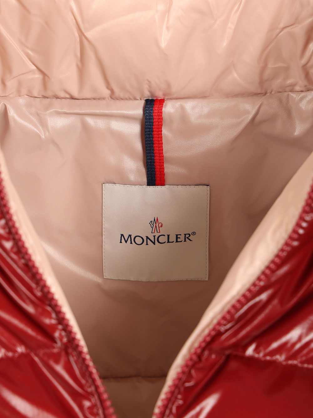Moncler Niveole Short Nylon Down Jacket Giacche - Rosso | 169b657424651523556338156295cb3faa208ec2
