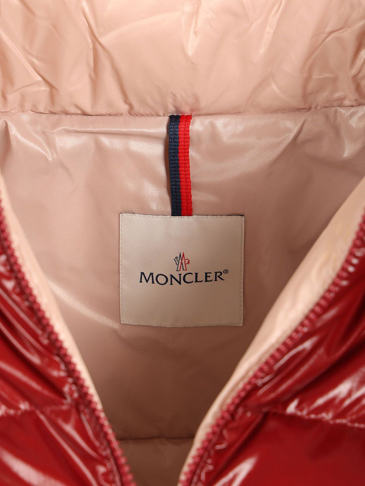 Moncler Niveole Short Nylon Down Jacket Giacche - Rosso | 169b657424651523556338156295cb3faa208ec2