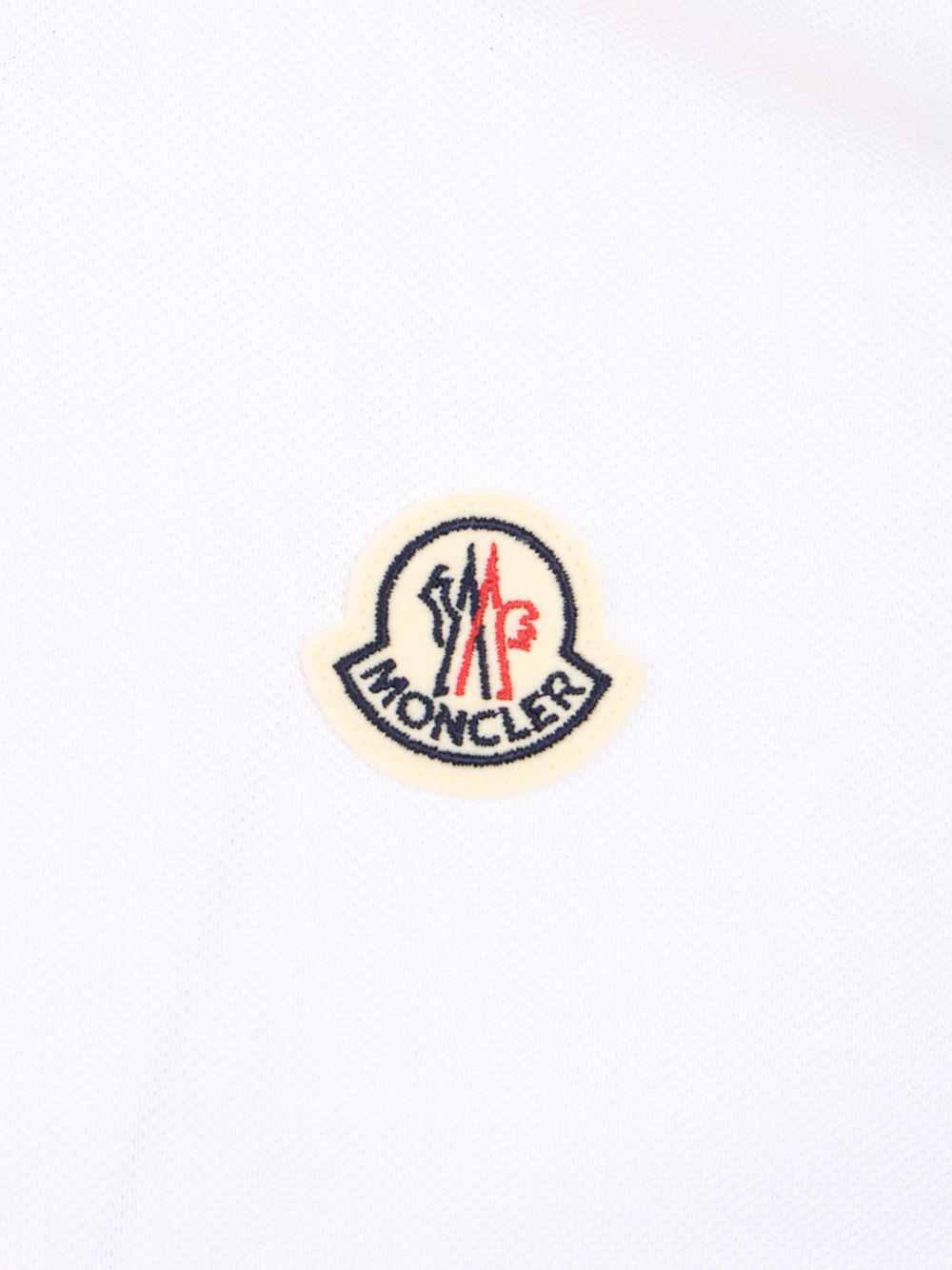 Moncler Short-Sleeved Polo shirt - Bianco | b8d6f3c77979fa73b58e0d7cdeb91aa11d9ceec5