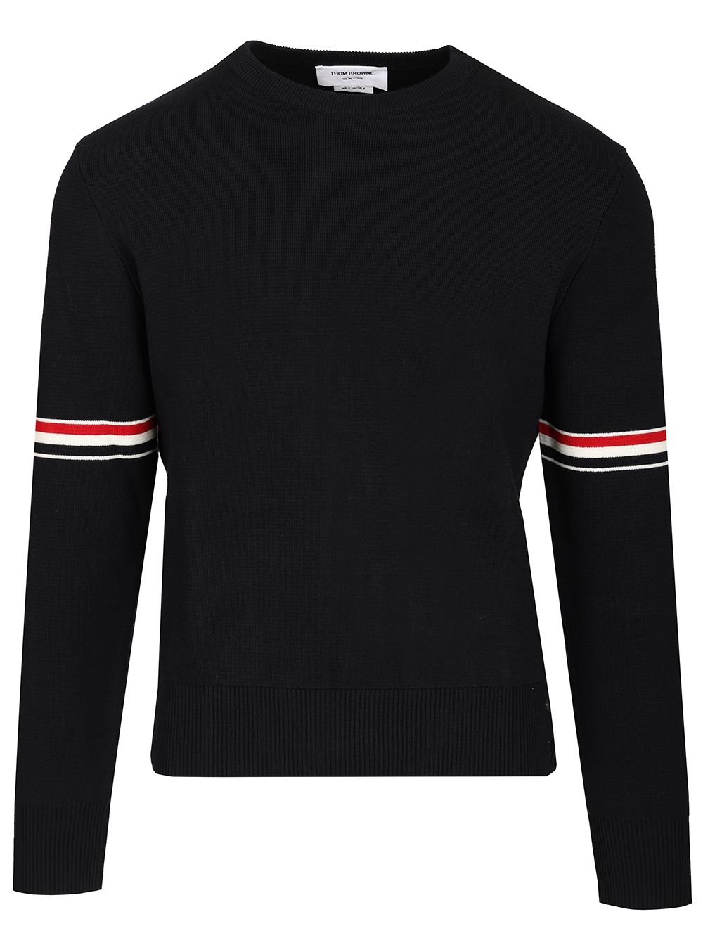 Thom Browne Milano Stitch Crew Neck Sweater Knitwear - Blu | 219fa9568eb3036686bcf03e37cab350f7455b70