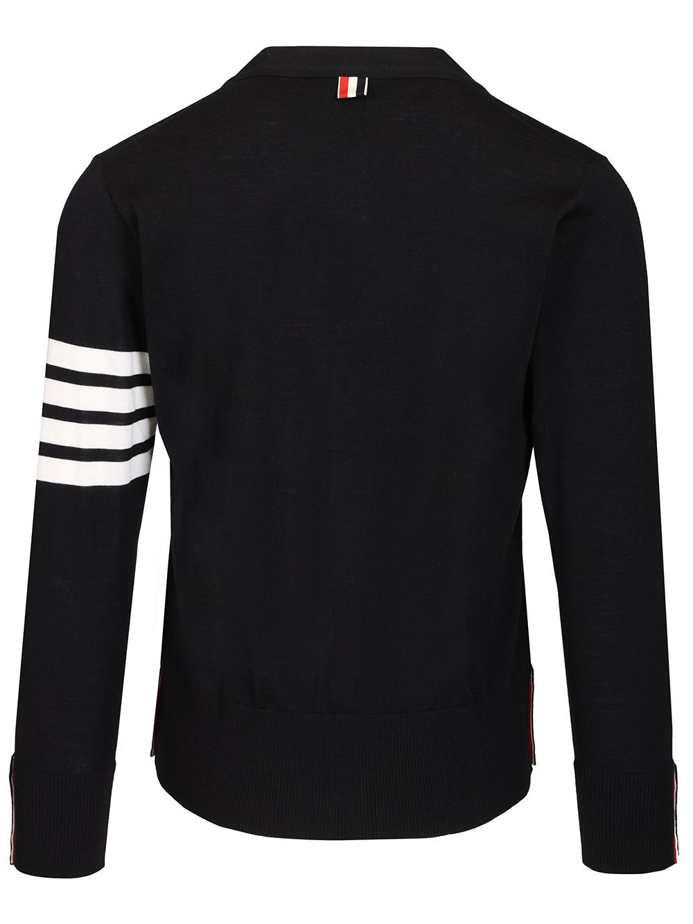 Thom Browne Classic 4-Barrelled Merino Wool Cardigan Knitwear - Blu | 3b7675112a61d0bc6f05769b0a4f6f0055173fa9