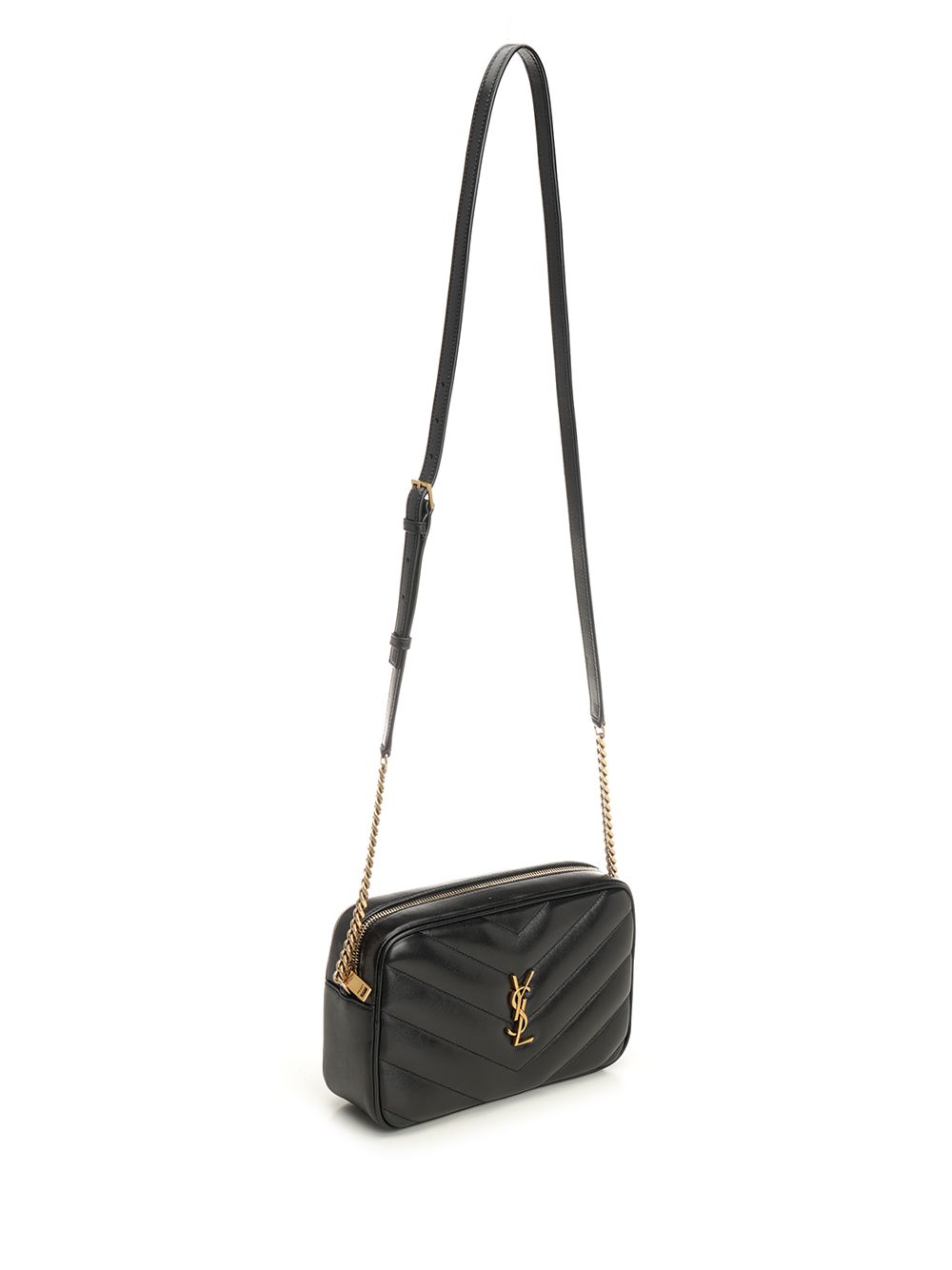 Saint Laurent Loulou Camera Crossbody Bags - Nero | 4566de4c46397e3aef9763dea26407ebe2d7489c
