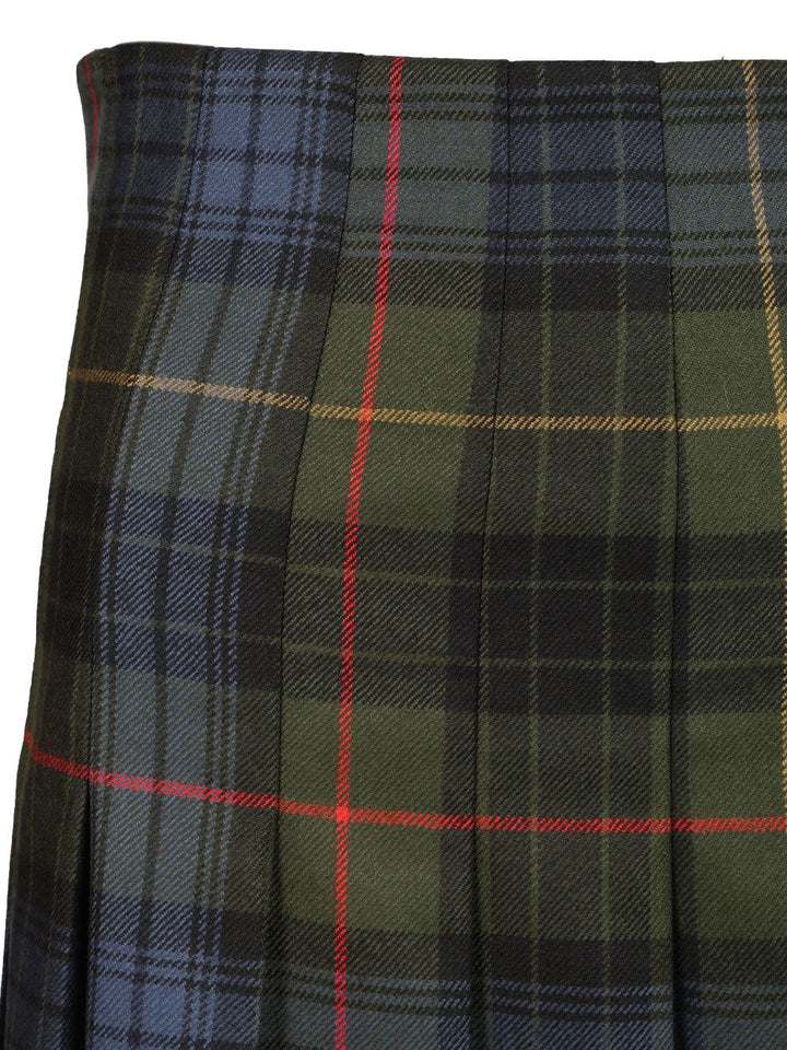 Etro Pleated Midi Skirt Macro Check Gonne - Multicolor | 72f99748fe965a9065e2b7ab57bec8bdcede29e6