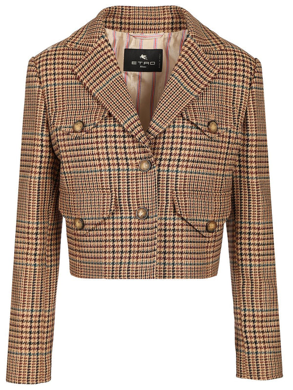 Cropped Blazer Giacche Multicolor
