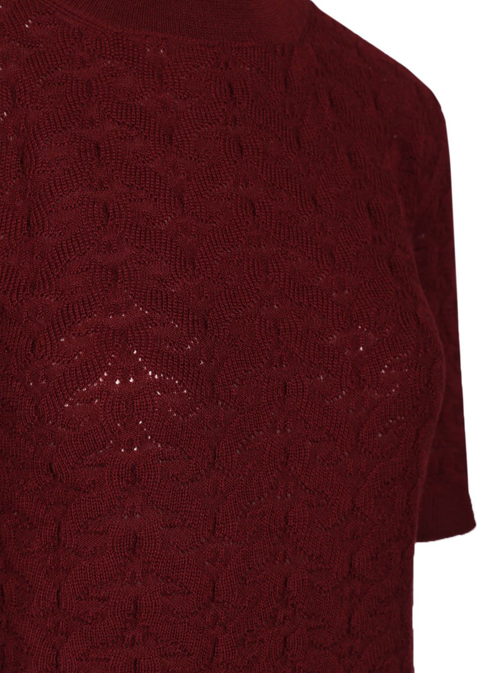 Etro Mock Neck Sweater Knitwear - Bordeaux | 05b2c892d5acd72884f023bef8e46a12768b30b7