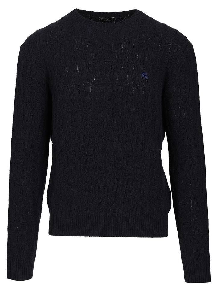 Etro Cashmere Sweater Knitwear - Blu | 72df589925d14aa5f7101afcad57ac8bd0ffbbe4