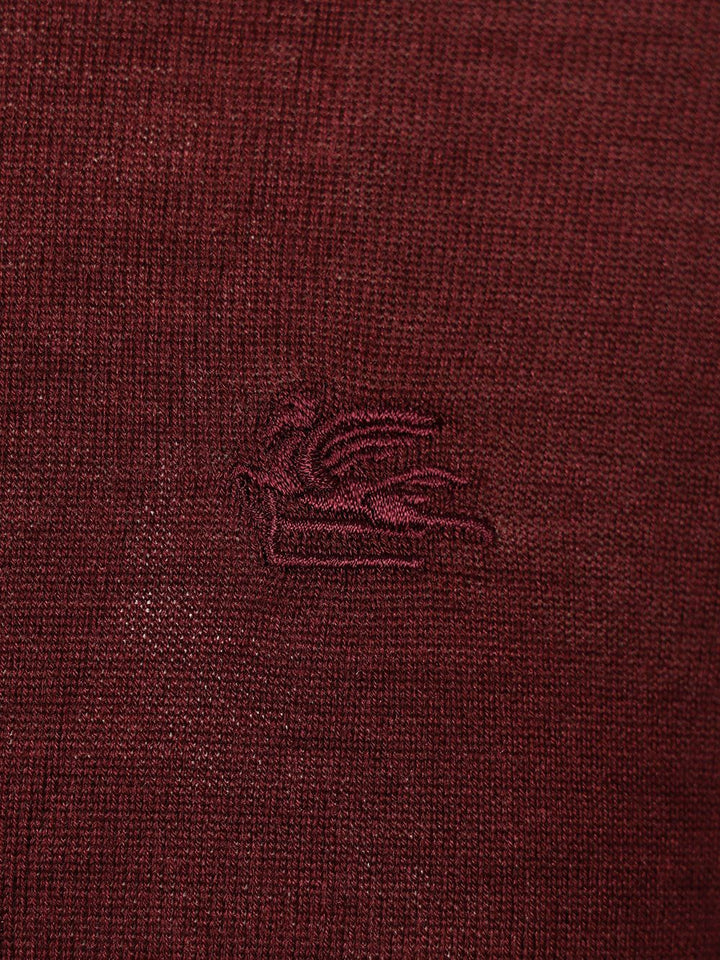 Etro Wool And Silk Sweater Knitwear - Bordeaux | febc31f89c105ca60b32a078e0e4000ab88f1f5f