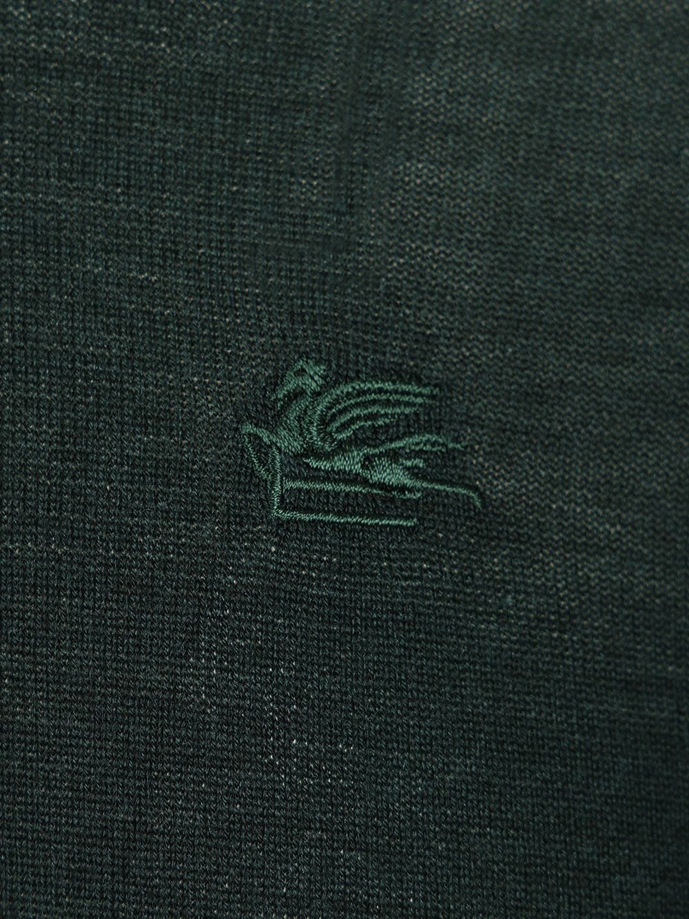 Etro Wool And Silk Polo Shirt Knitwear - Verde | c7af55ca5392cc01e42fcc77a9214b05e069680c