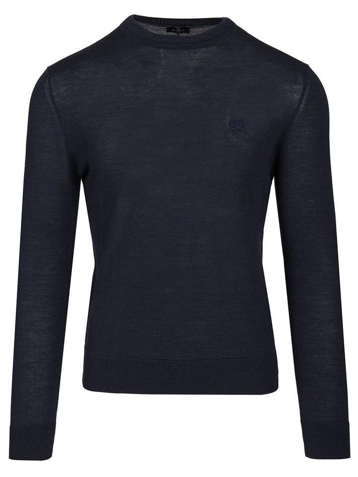 Etro Wool And Silk Sweater Knitwear - Blu | 42489391673692bb076eb69dd1a92ec4a9ec1e30