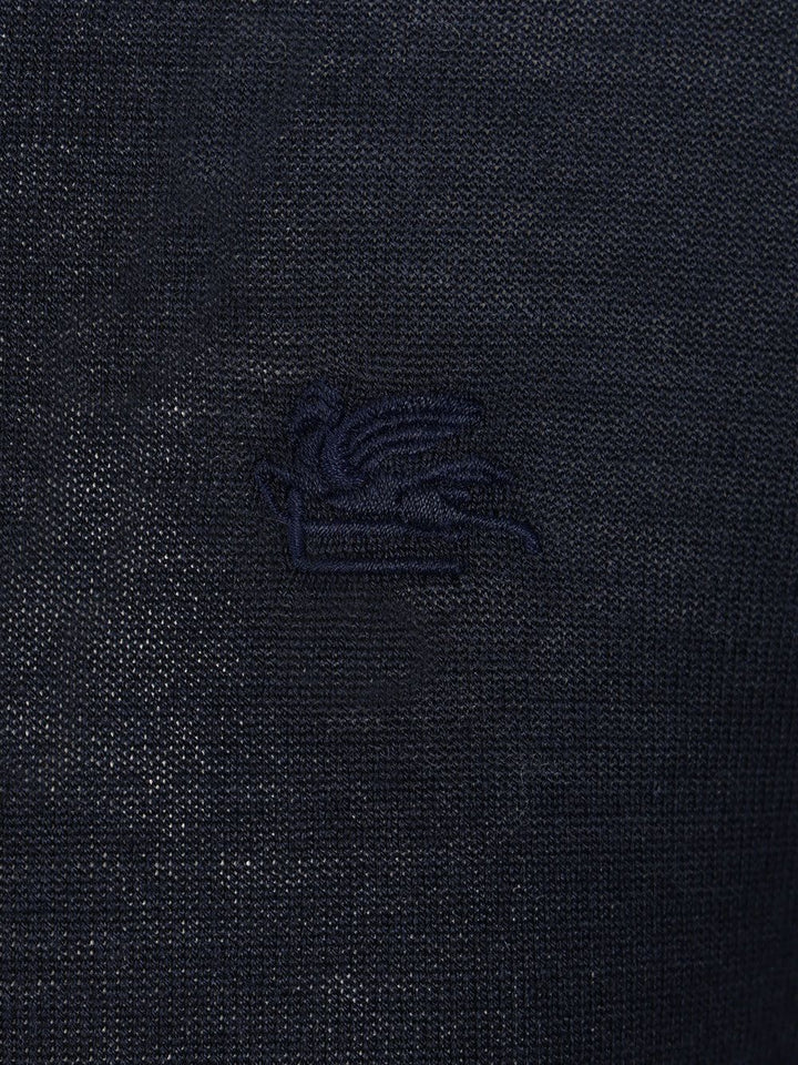 Etro Wool And Silk Sweater Knitwear - Blu | dab56ca7e8fa873e8fa424a0c701d22f5f573c62
