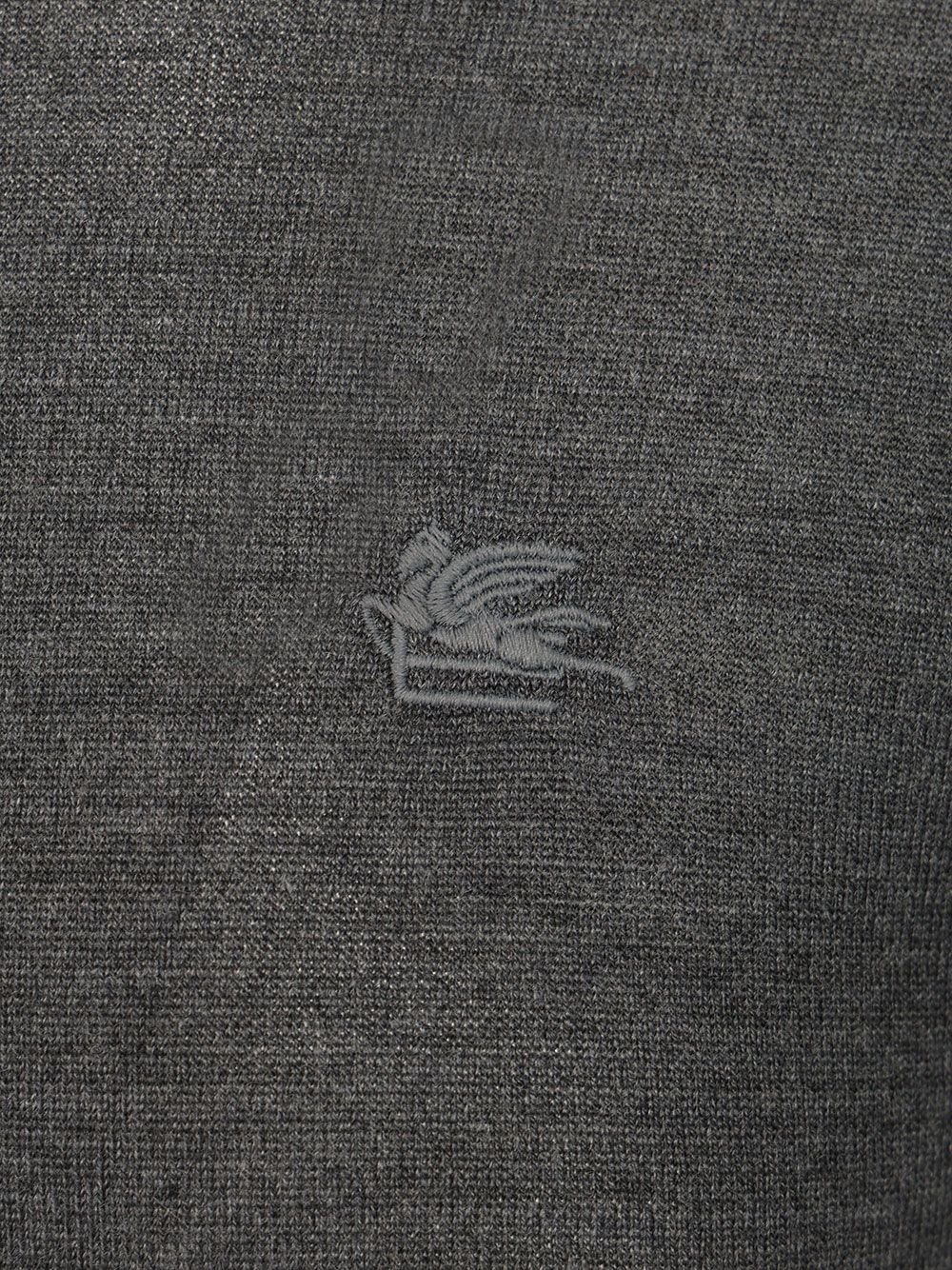 Etro Fuji Knitted Crewneck Wool Silk Knitwear - Grey | e90fecf680f99d85b56e39967bdf9228ed9cc46b