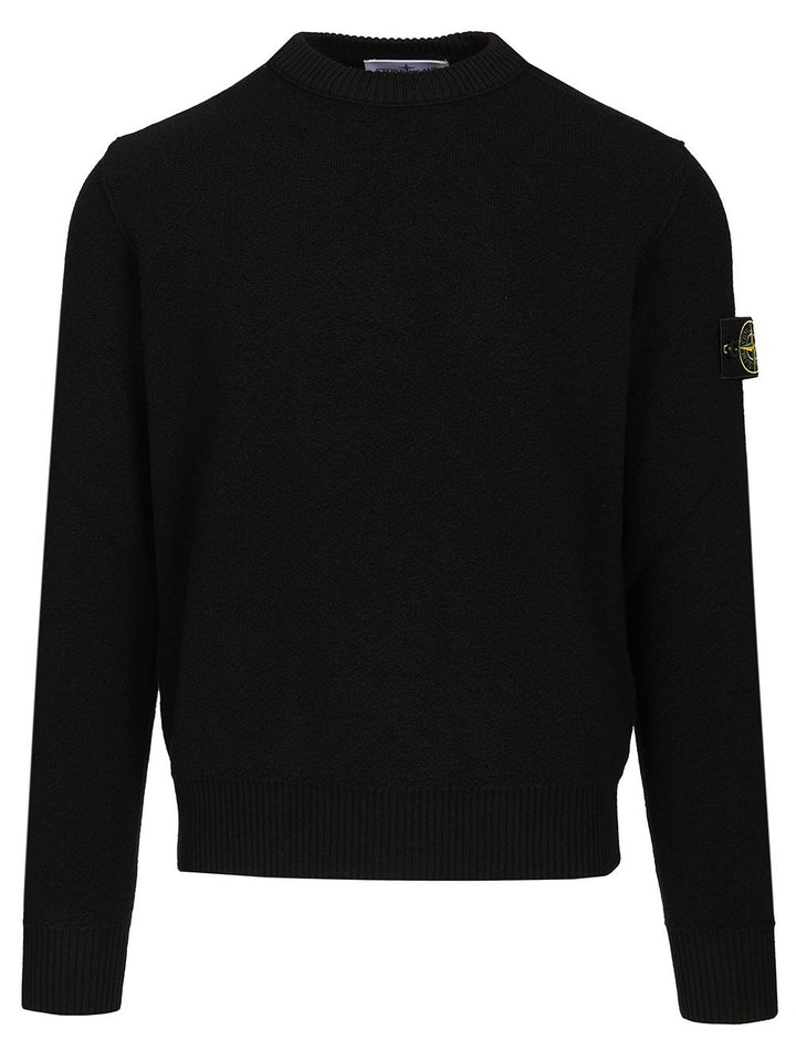 Stone Island Crew Neck Sweater Sweatshirts - Nero | 4802d169d9bfe6062670e01f179c88af0d41f35c