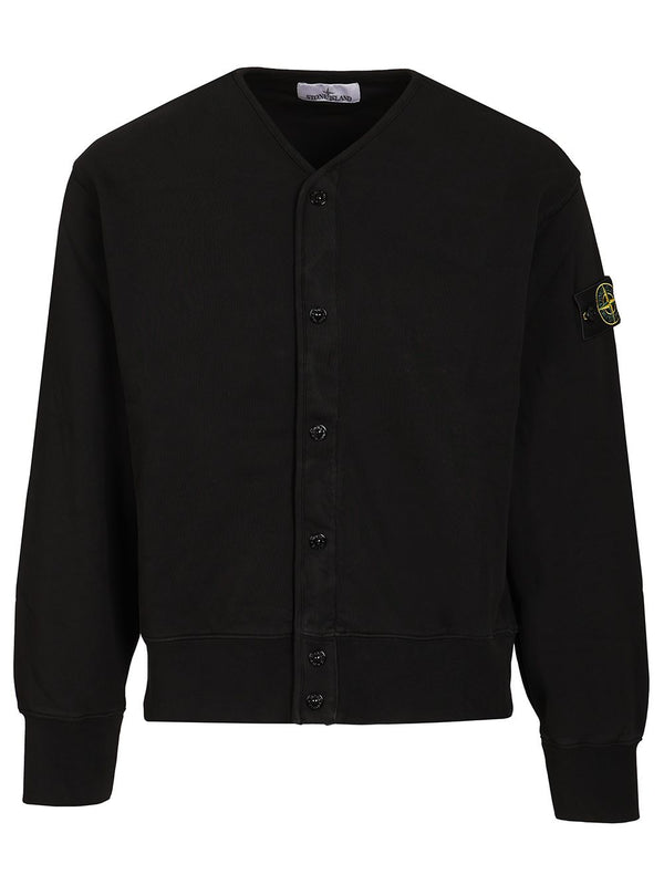 Organic Cotton Fleece, Garment Dyed Sweatshirts Nero