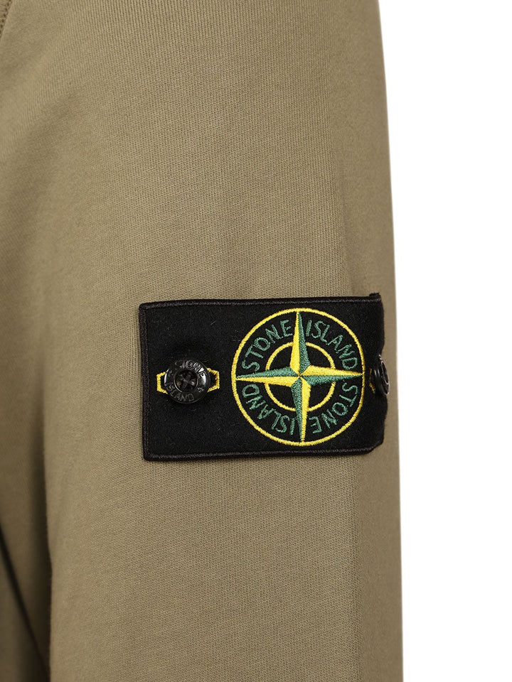 Stone Island Organic Cotton Sweatshirt Sweatshirts - Verde | c3e6bc0be4a03c4bd56c72fcf51daa2ab37b2d87