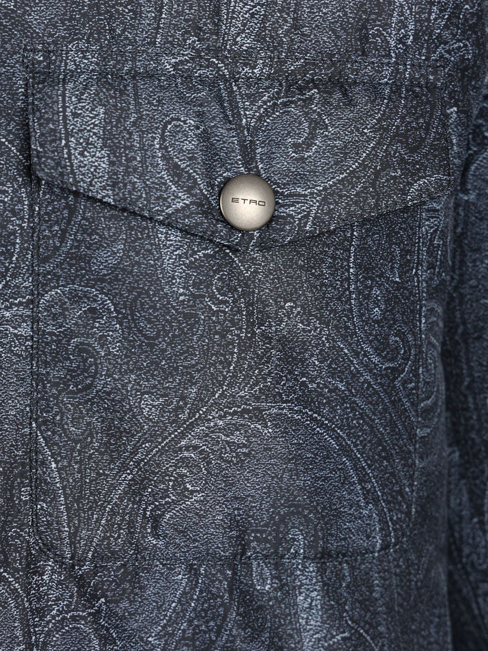 Etro Paisley Decoration Overshirt Giacche - Blu | c474f42f29feff9decc0fea19fbfec082fda11ca