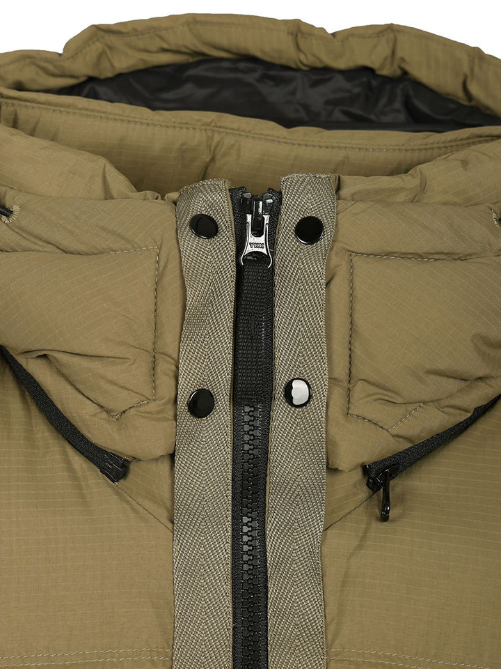 Stone Island Down Jacket In 6.6 Ripstop Nylon Cordura® Coats - Verde | 37521bdf8a2454c5d8987714d175d440798fa14c