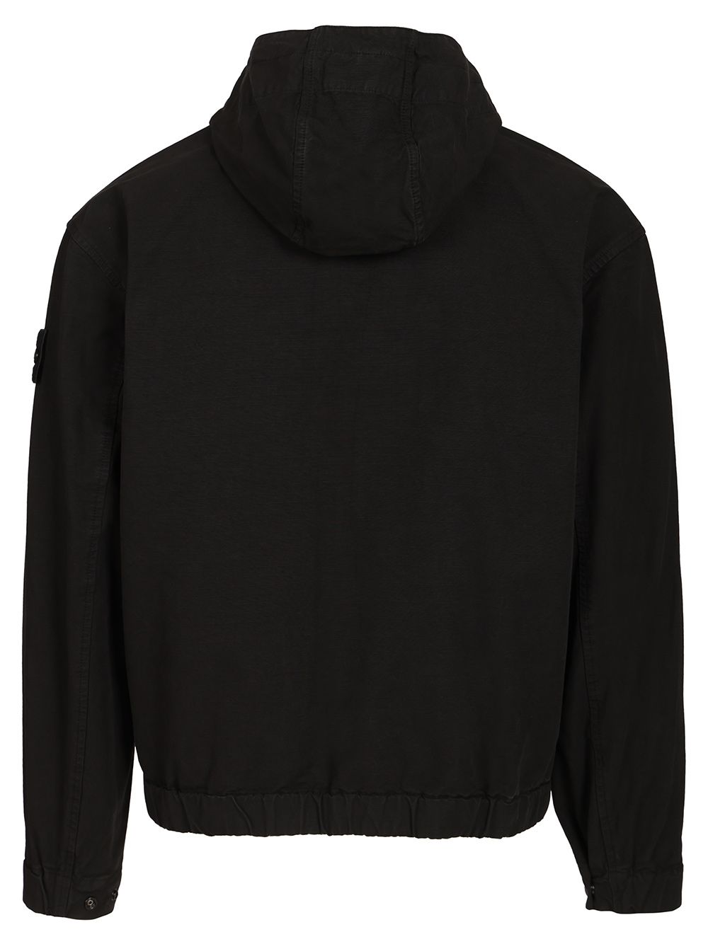 Stone Island Organic Cotton Ripstop Hooded Overshirt Sweatshirts - Nero | 99d2dfe7c234d21c3d4a5e1a92b87757d4fd4eed