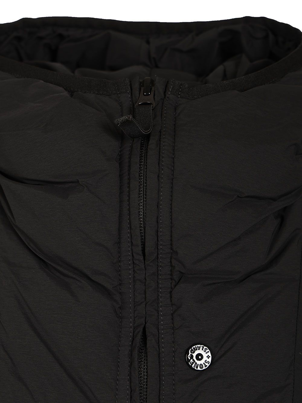 Stone Island Hooded Down Jacket In Stretch Fabric Coats - Nero | 958614bb6a7a750afe86b9e35106f9a92e1c3c45