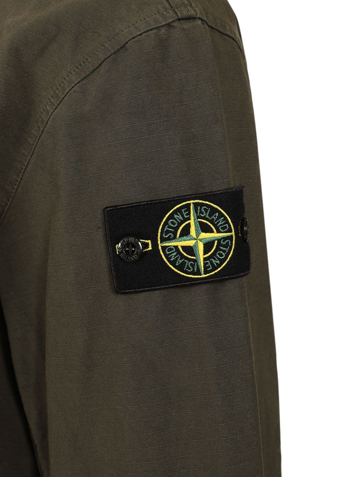 Stone Island Organic Cotton Ripstop, Garment Dyed Sweatshirts - Grey | 1082ccd1dc7a2b6bb9dbd07f1e5d113f24e498da