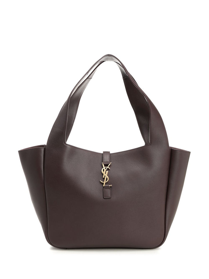 Saint Laurent Ysl Bea Medium Cabas Shoulder Bags - Bordeaux | 8985e96fb296f6018210283df321480790041b50