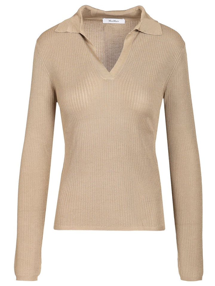Max Mara Knitted Top Knitwear - Beige | 23a3484383d18415593ae36b032066f2074a8c5a
