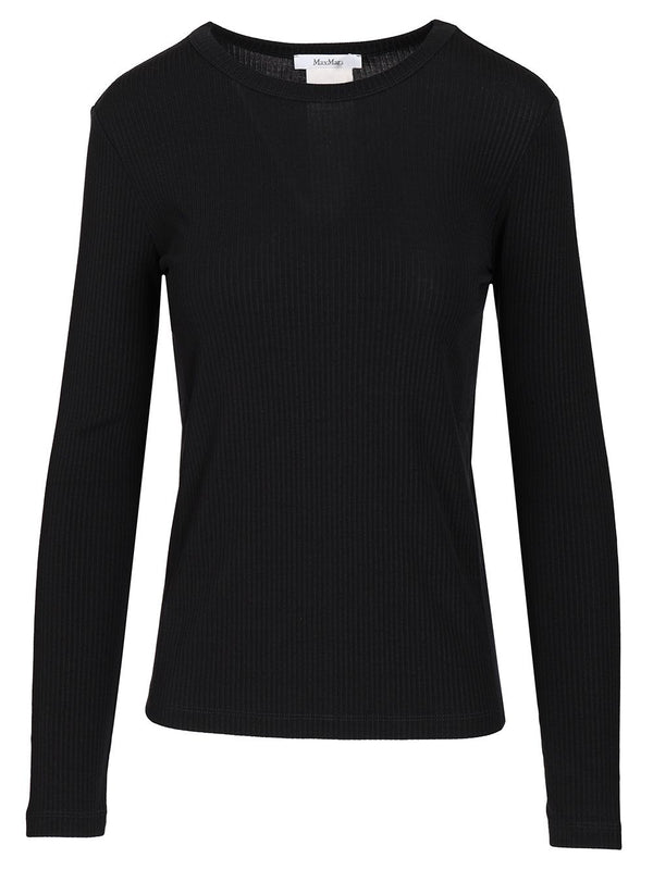 Salmone Ribbed Knit Lyocell Seta Knitwear Blu