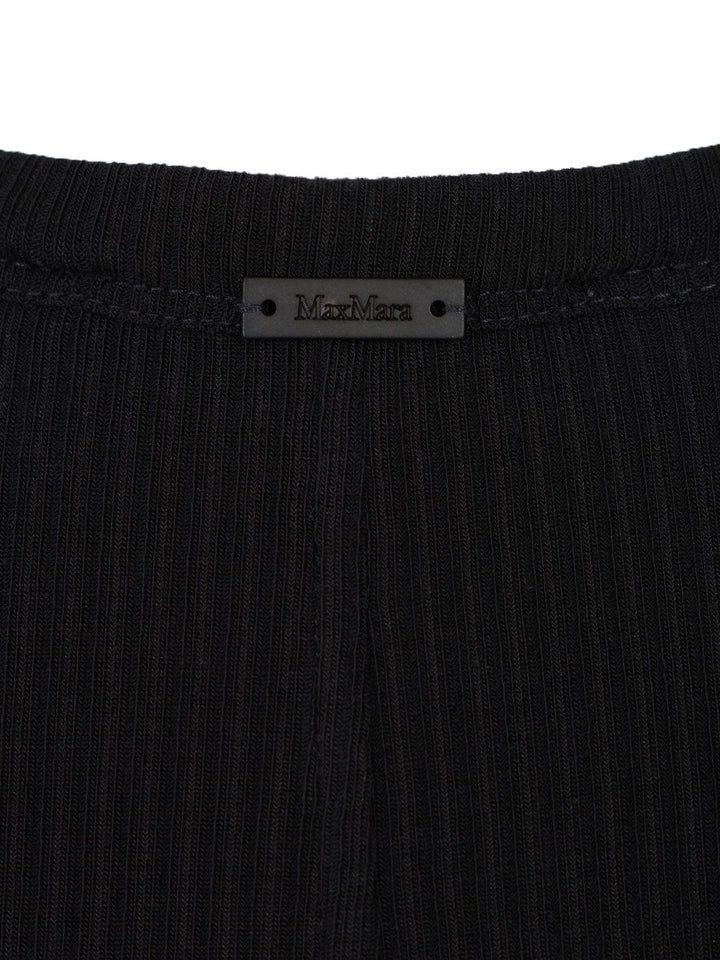 Max Mara Salmone Ribbed Knit Lyocell Seta Knitwear - Blu | d1bc8781f94a48566f1c525de76767d39863f2d1