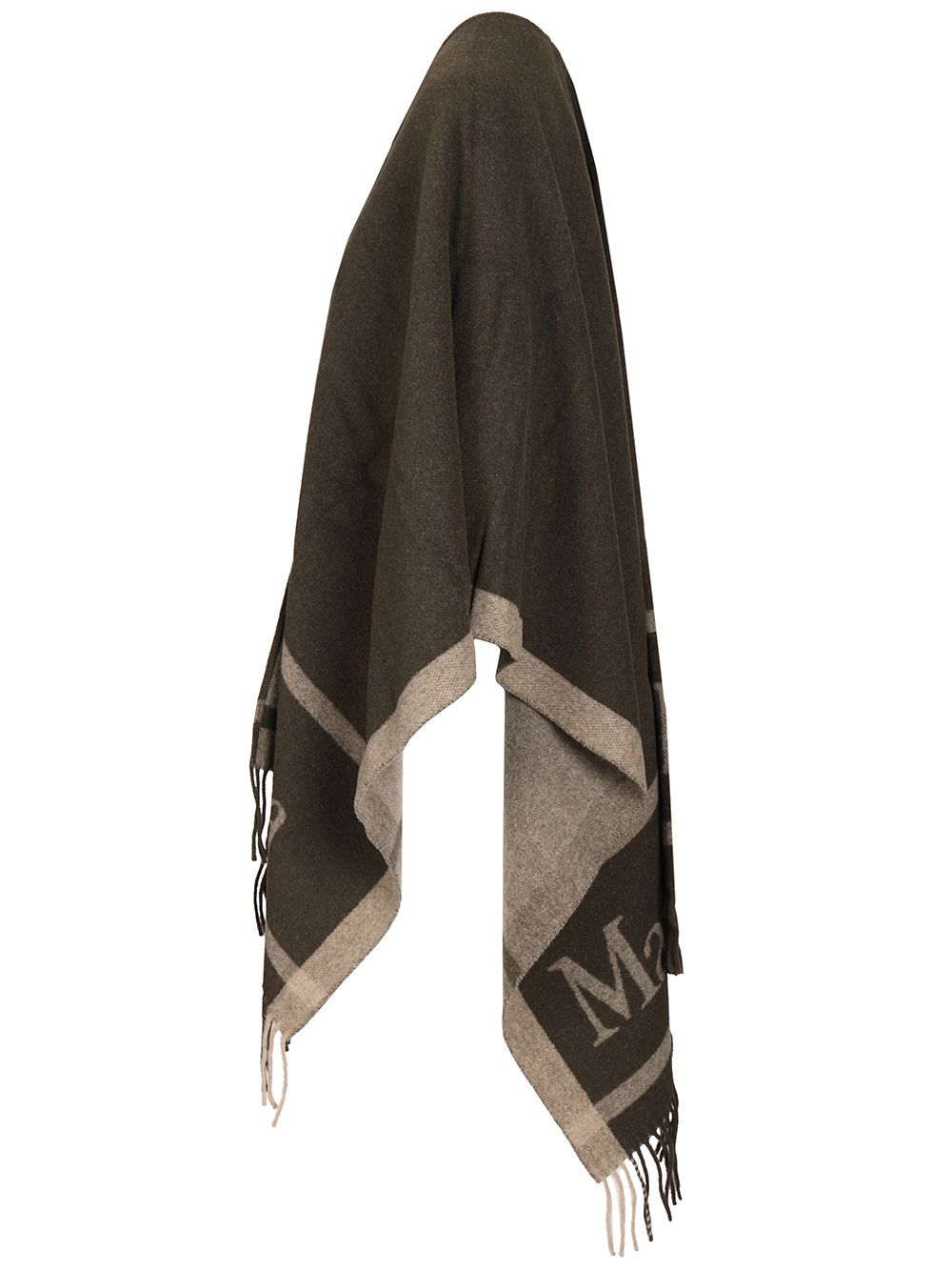 Max Mara Hilde Wool Jaquard Cape Max Mara Logo Giacche - Verde | 5f098acd99d80d1aea8665755ba727caeaa82589