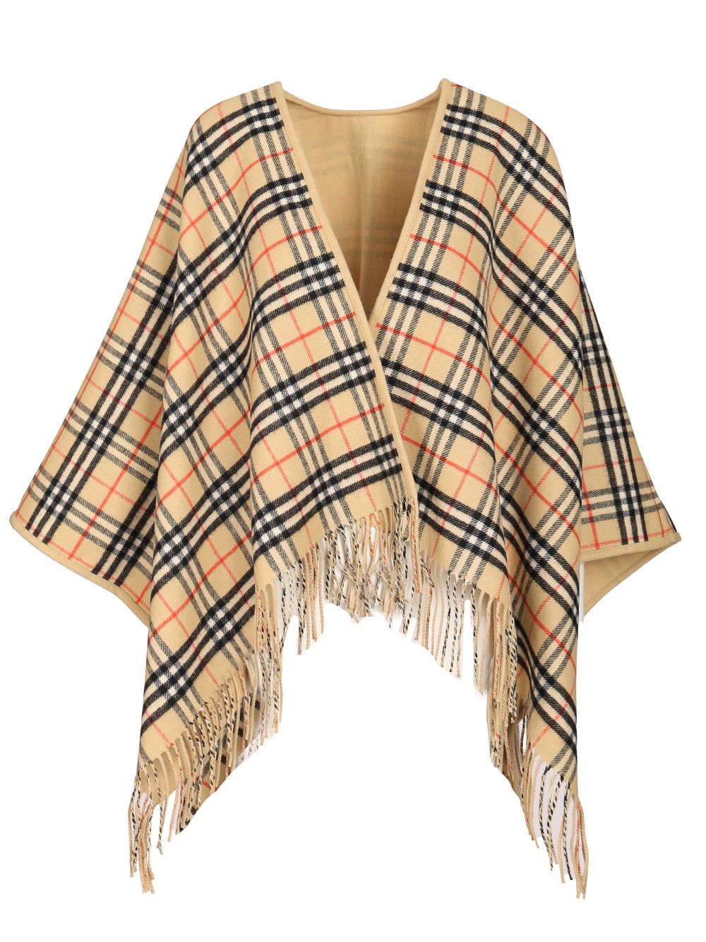 Burberry Reversible Cape Giacche - Beige | 86fe853758b581f7a62fd6e637ca2d5250fcdc64