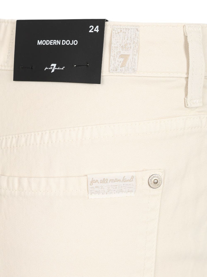 7 For All Mankind Modern Dojo Jeans - Bianco | 84a7a4e719e07a946a4221c170b1add8f84173e5