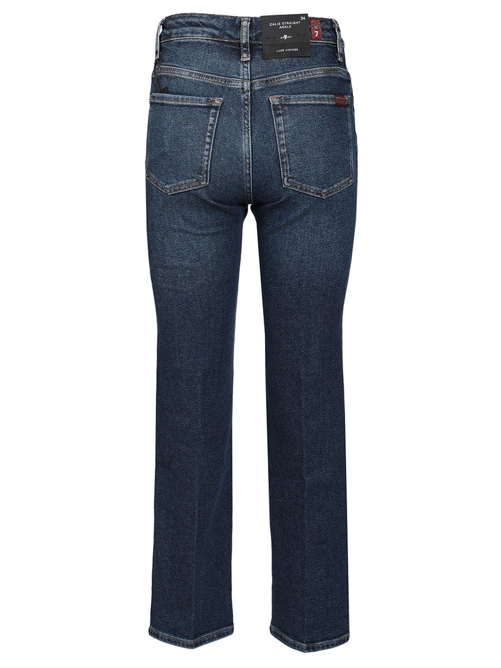 7 For All Mankind Calie Straight Ankle Jeans - Blu | 33879a72f677a5b24c4e99430219acc958329e60