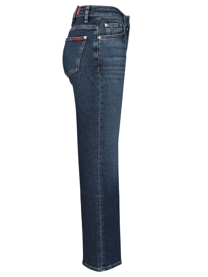 7 For All Mankind Calie Straight Ankle Jeans - Blu | 1c390c65823b20f5bced321f8ba480f843357901