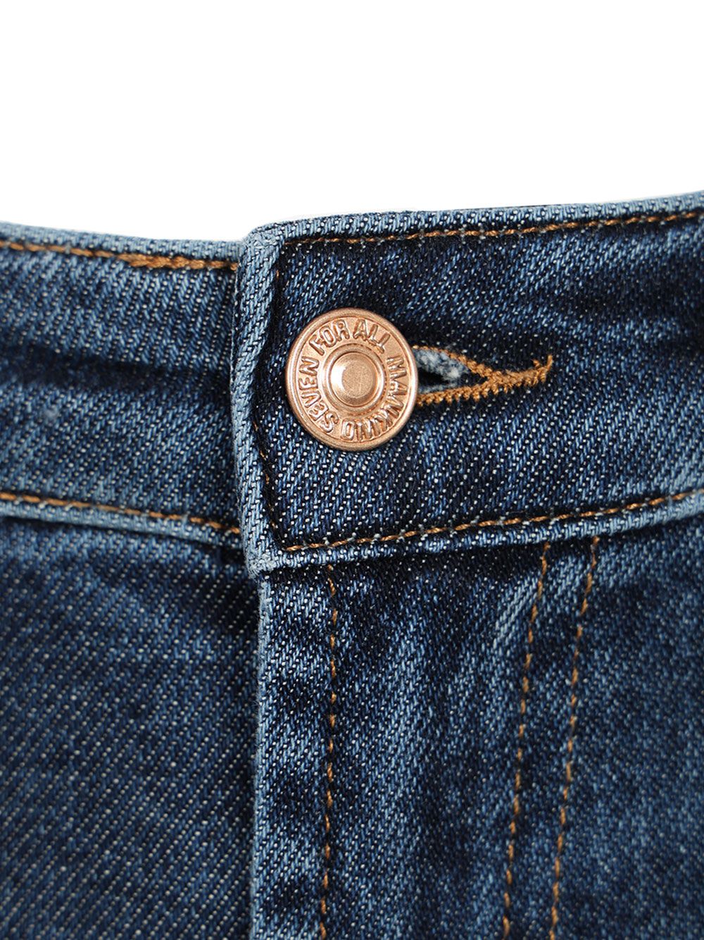 7 For All Mankind Calie Straight Ankle Jeans - Blu | dfbe7371a68652cd40bc405a6076203e557313f2