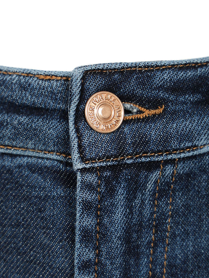 7 For All Mankind Calie Straight Ankle Jeans - Blu | dfbe7371a68652cd40bc405a6076203e557313f2