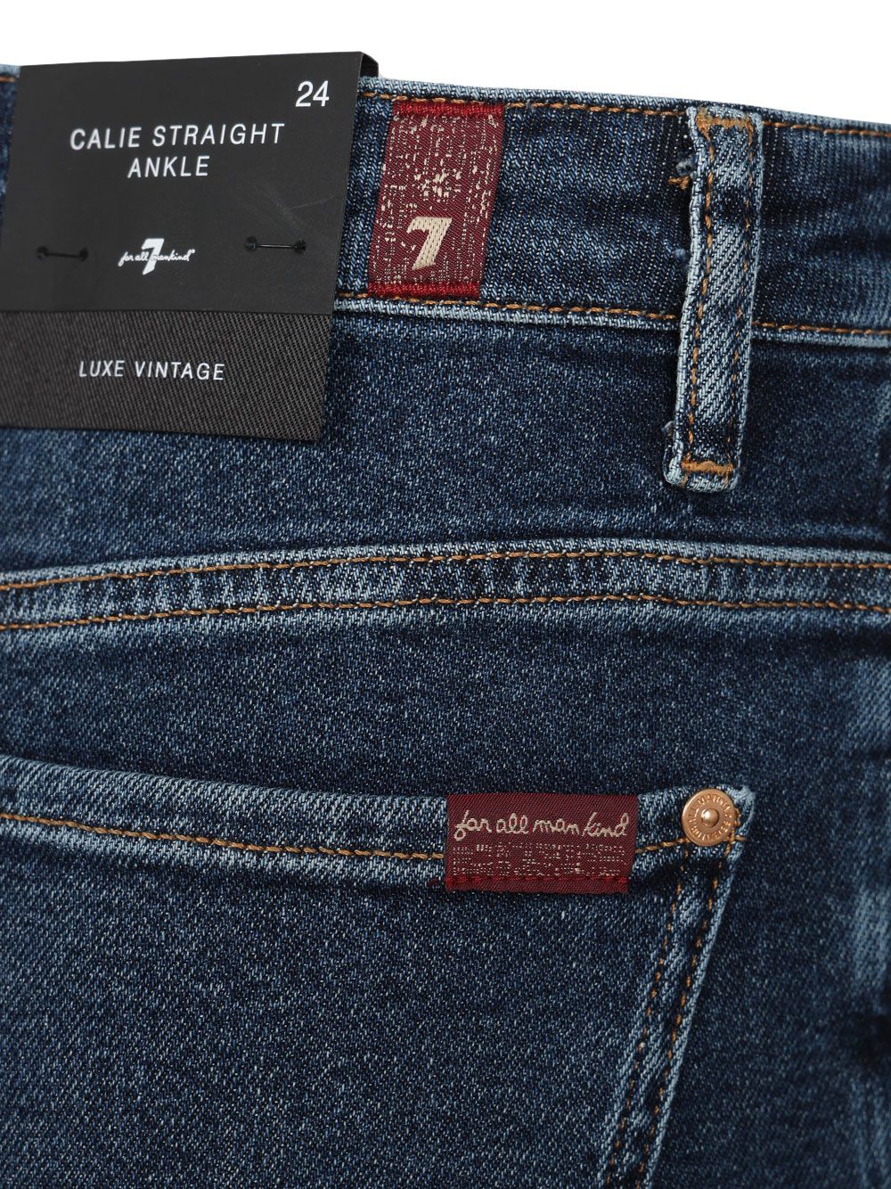 7 For All Mankind Calie Straight Ankle Jeans - Blu | 9c5a276990eac6f1c5c419bb684181e7de3f74c9
