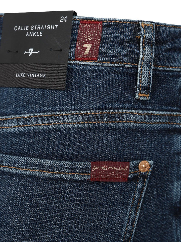 7 For All Mankind Calie Straight Ankle Jeans - Blu | 9c5a276990eac6f1c5c419bb684181e7de3f74c9