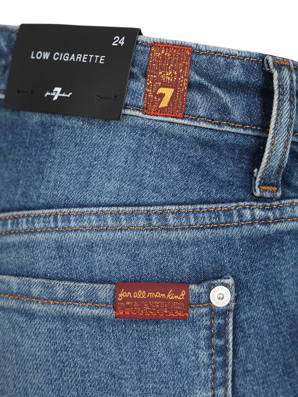 7 For All Mankind Low-Waisted Jeans - Blu | 0206991092df36166e221b53428624eb6d6546bf