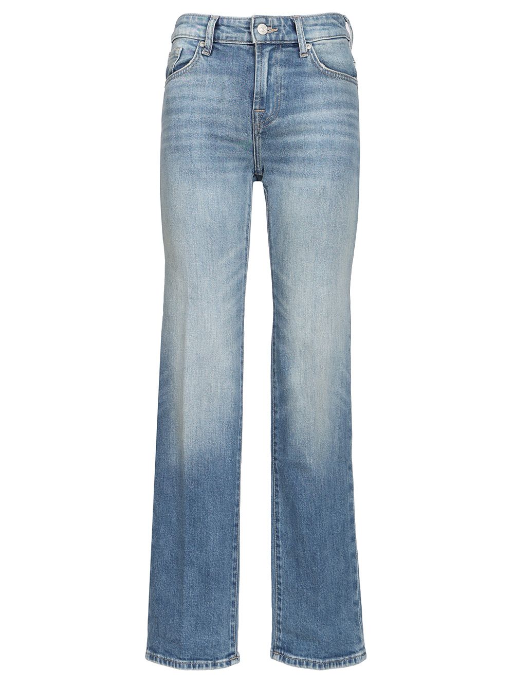 7 For All Mankind Calie Straight Jeans - Blu | 74a456f02457e7566daeb02a0c0e068cb4cb71ab