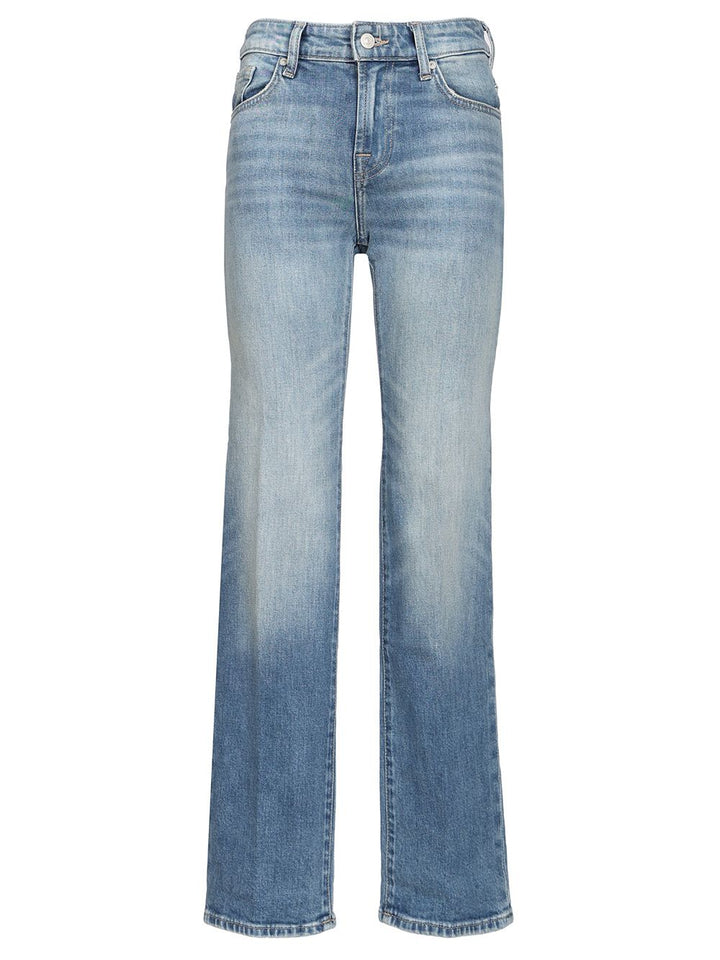 7 For All Mankind Calie Straight Jeans - Blu | 74a456f02457e7566daeb02a0c0e068cb4cb71ab