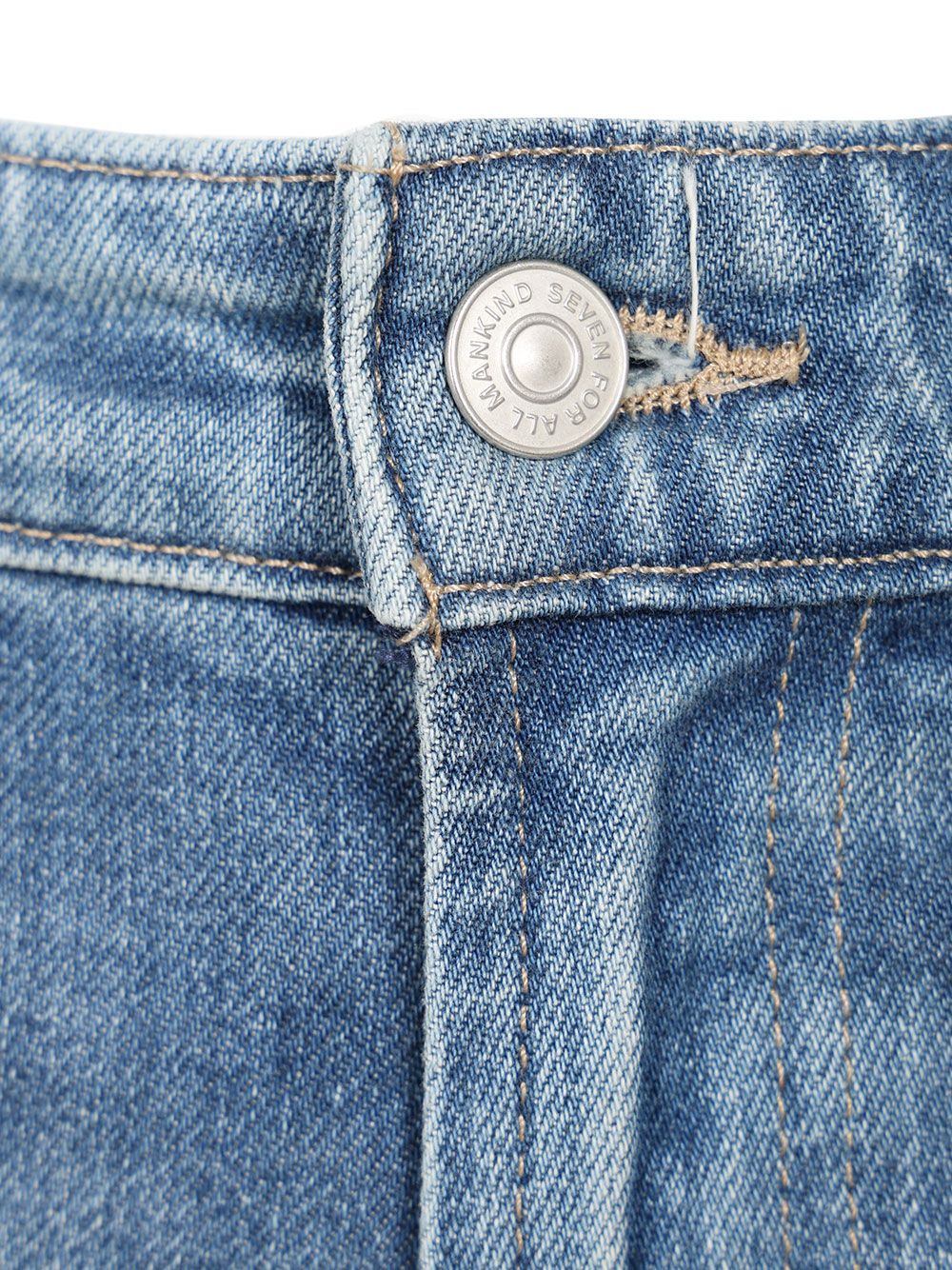 7 For All Mankind Calie Straight Jeans - Blu | 888e3ff90eca6c8a7cff7fa84a532bea853f4255