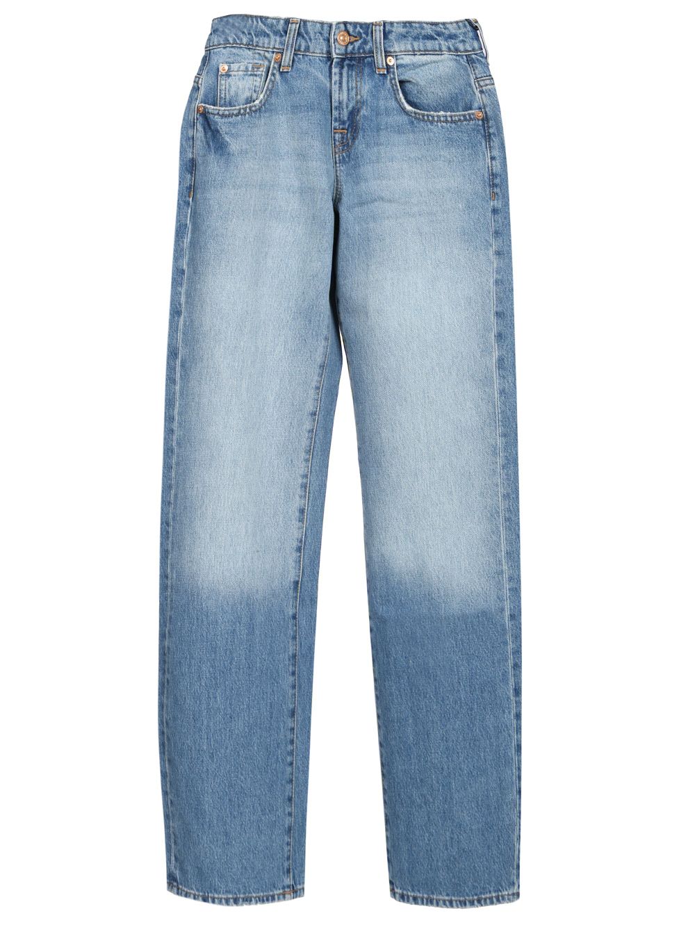 7 For All Mankind Low-Straight Jeans - Blu | a1b244c528d7b8d2df60f48fdf82afef8579a671