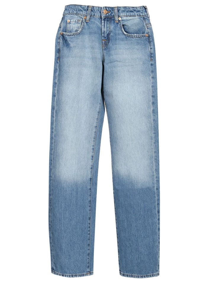 7 For All Mankind Low-Straight Jeans - Blu | a1b244c528d7b8d2df60f48fdf82afef8579a671