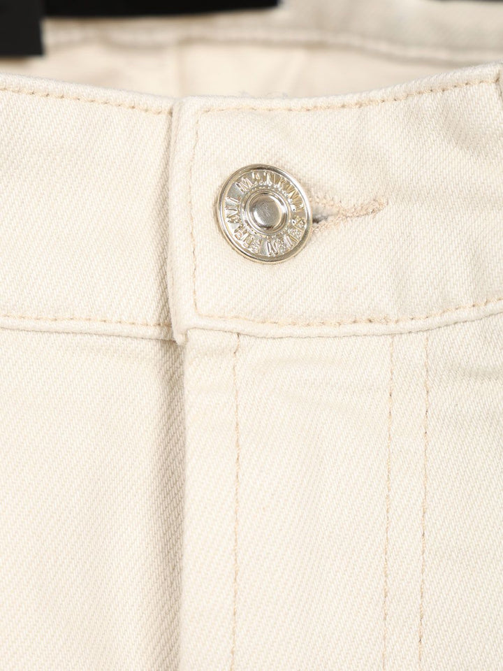 7 For All Mankind Calie Straight Jeans - Bianco | 01a1cfcfab6a128e96053331ced72c792e47d21a