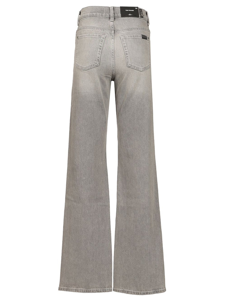7 For All Mankind Tess Trouser Jeans - Grey | 9367c5613605e30c4a42ef60e297600d449cb191
