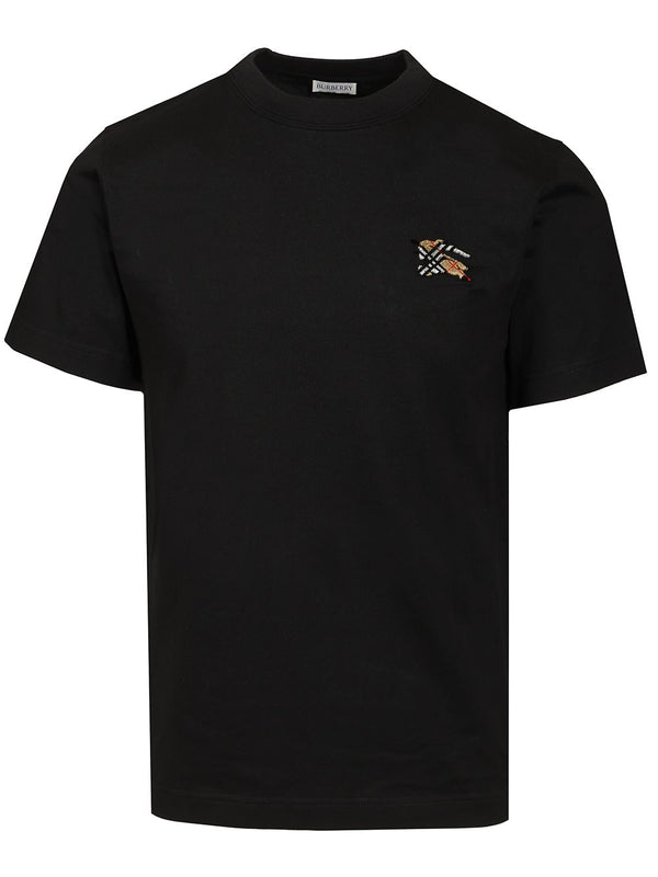Knight Cotton T-Shirt Nero