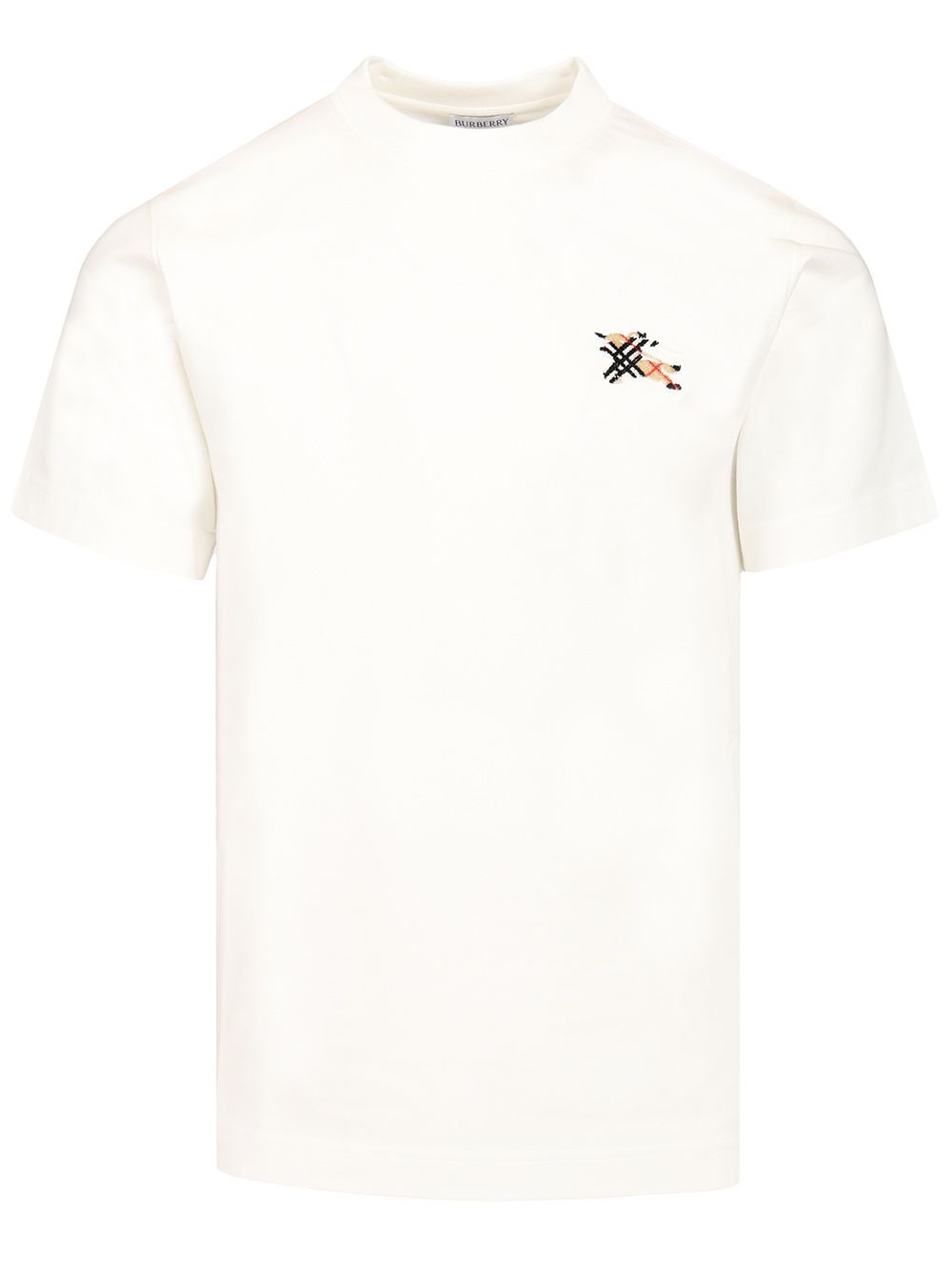 Burberry Knight Cotton T-Shirt - Bianco | 76c8d41d15c249edf6c49e90b3b9a466208c95bb