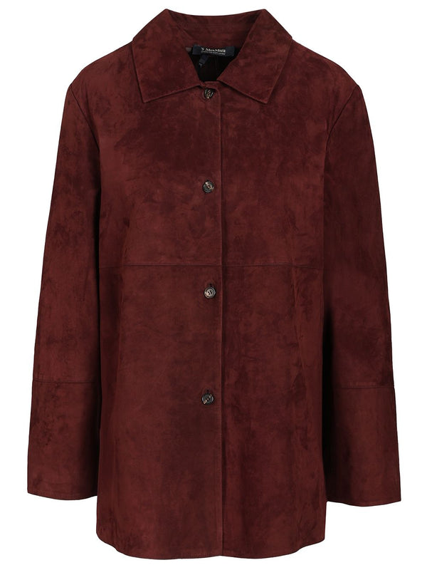Single-Breasted Jacket Shirts Bordeaux